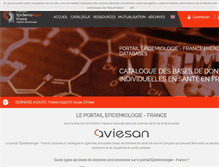 Tablet Screenshot of epidemiologie-france.aviesan.fr
